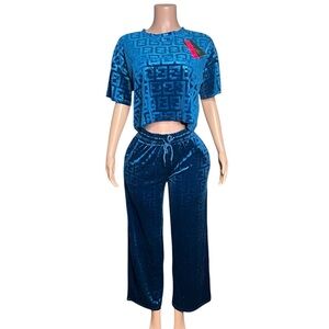 Blue Velvet Jumpsuit